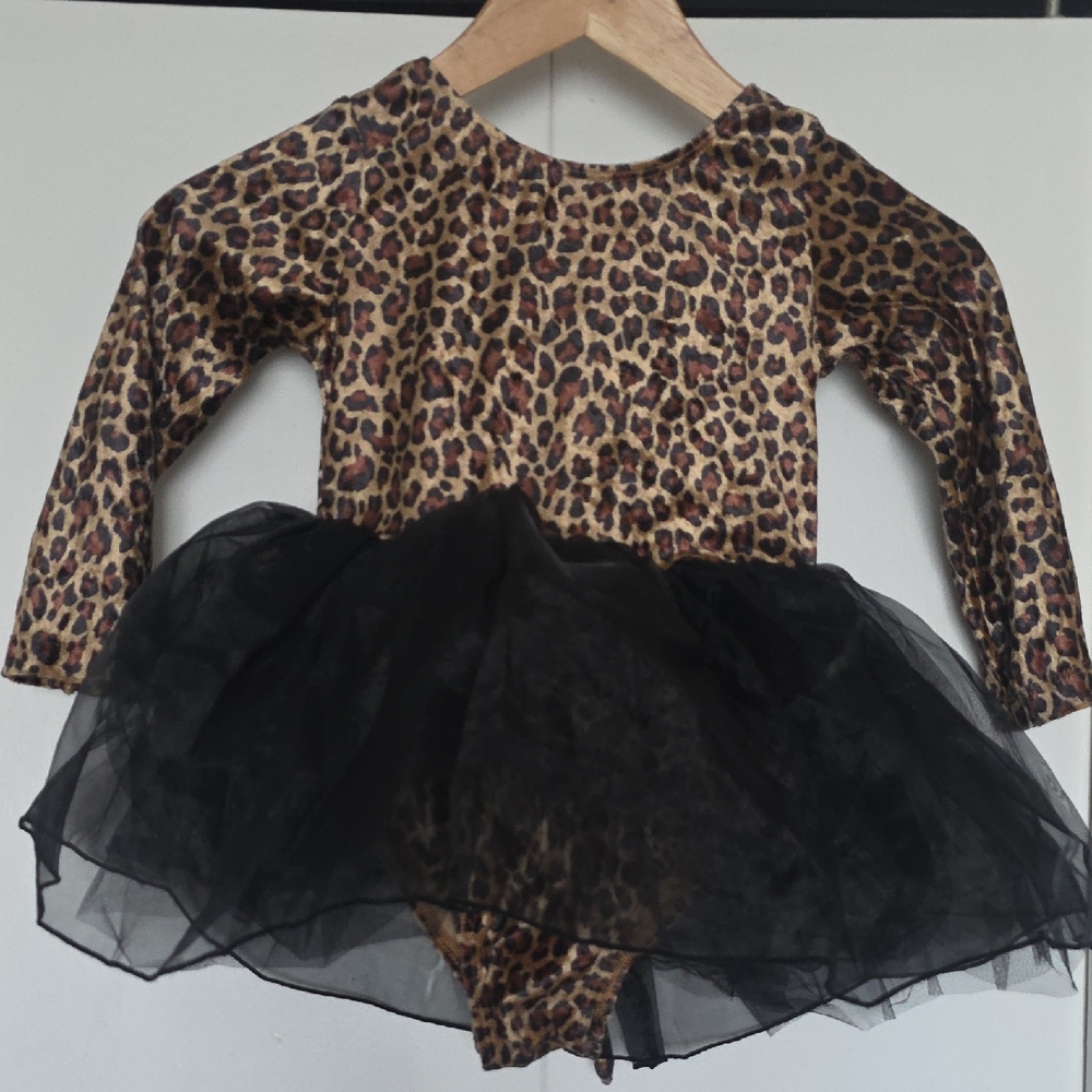 Gymboree Wildcat Dance Costume with Black Tulle